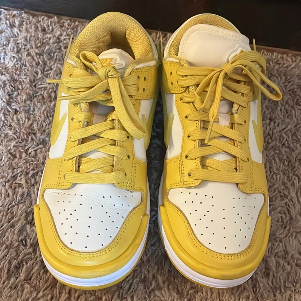 Nike Dunk Low Lemon Twist Vivid Sulfur Woman's  8 only worn in dance competition - Picture 4 of 5